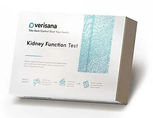 Kidney Function Test – Check Your Kidney Health – at Home Test kit – CLIA Certified Laboratory Analysis – Verisana