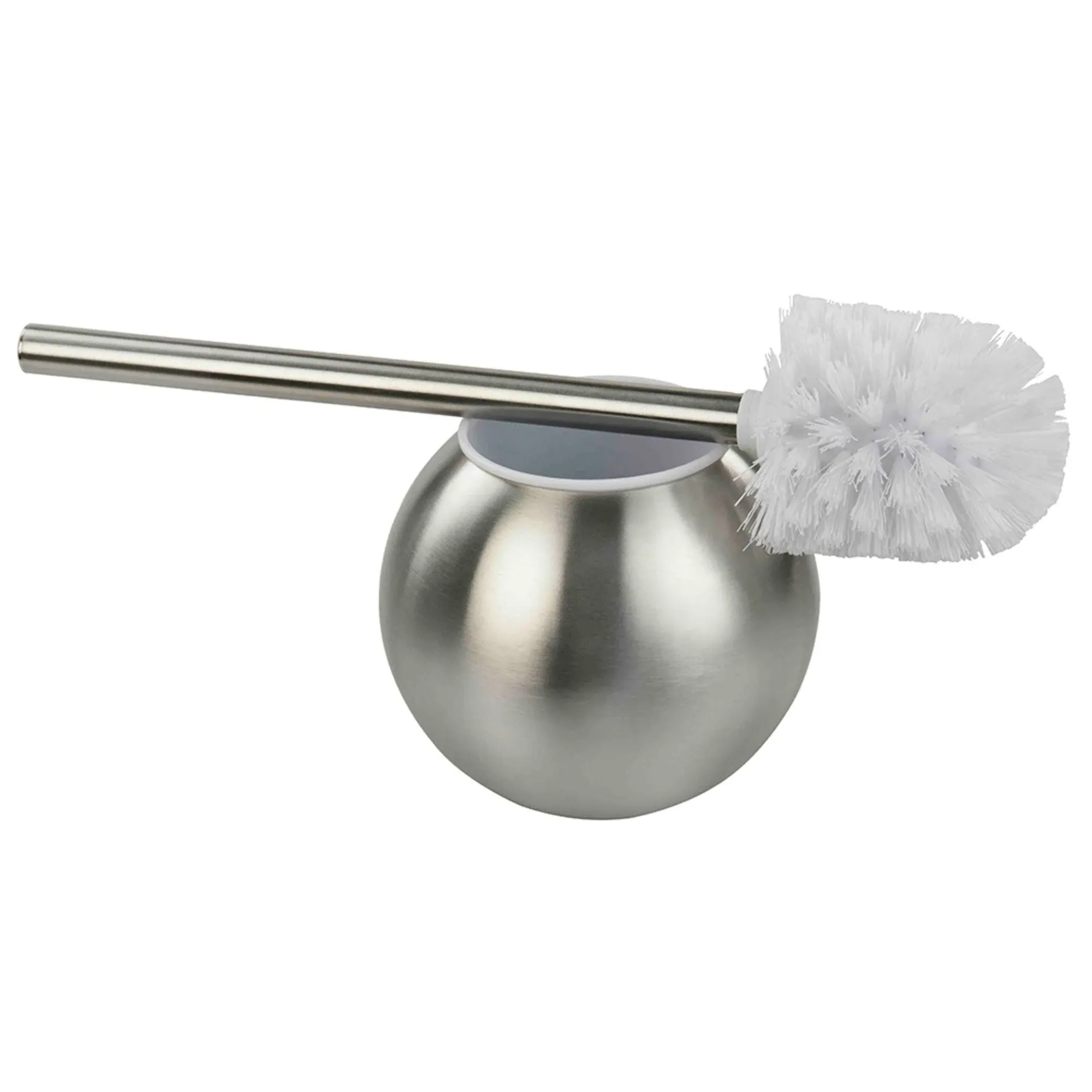 Home Basics Stainless Steel Toilet Brush & Holder