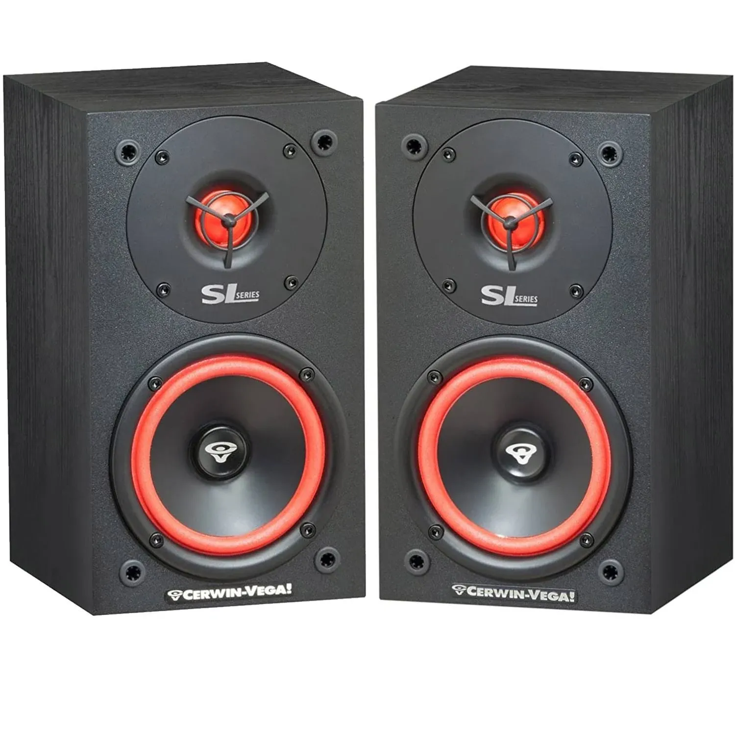 Cerwin-Vega SL-5M 5 1/4" 2-Way Bookshelf Speakers (Pair)  | eBay