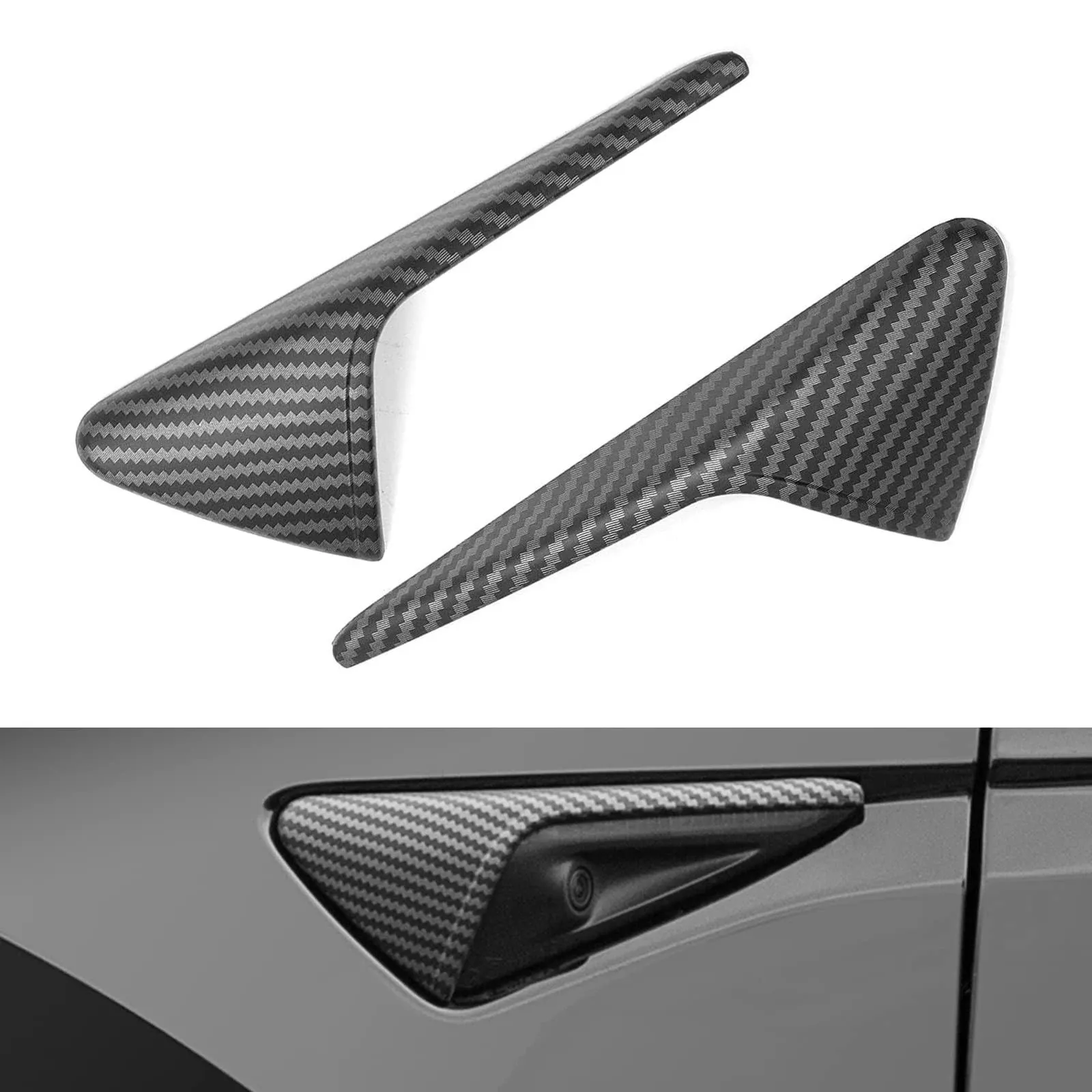 YHCDSEA Model 3 Model Y Turn Signal Side Camera Protection Cover Decoration A...