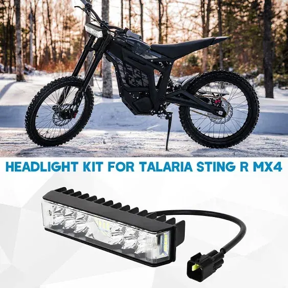 LED Light Bar Headlight Kit Plug &amp; Play For Talaria Sting R MX4 Upgrade Headlamp