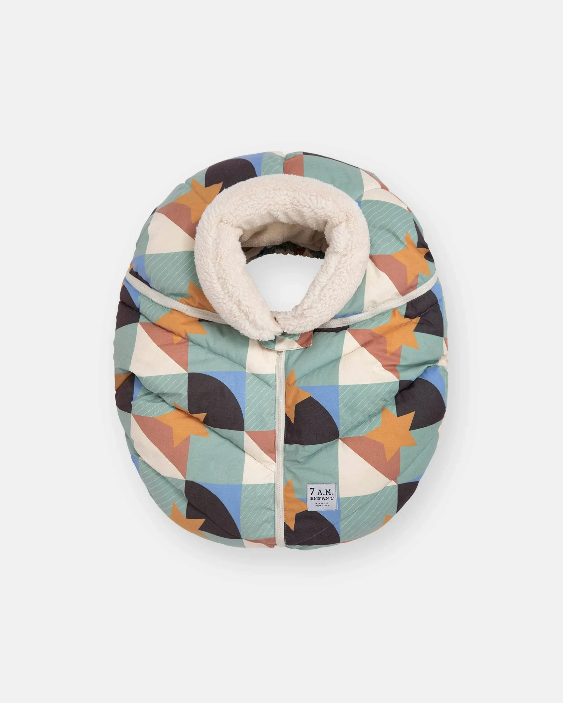 7AM Enfant Car Seat Cocoon - Benji Prints, Copenhagen / One Size 0-12m