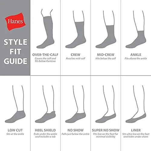 Hanes Boys' Socks, Double Tough Cushioned Ankle and No Show, 12-Pair Packs