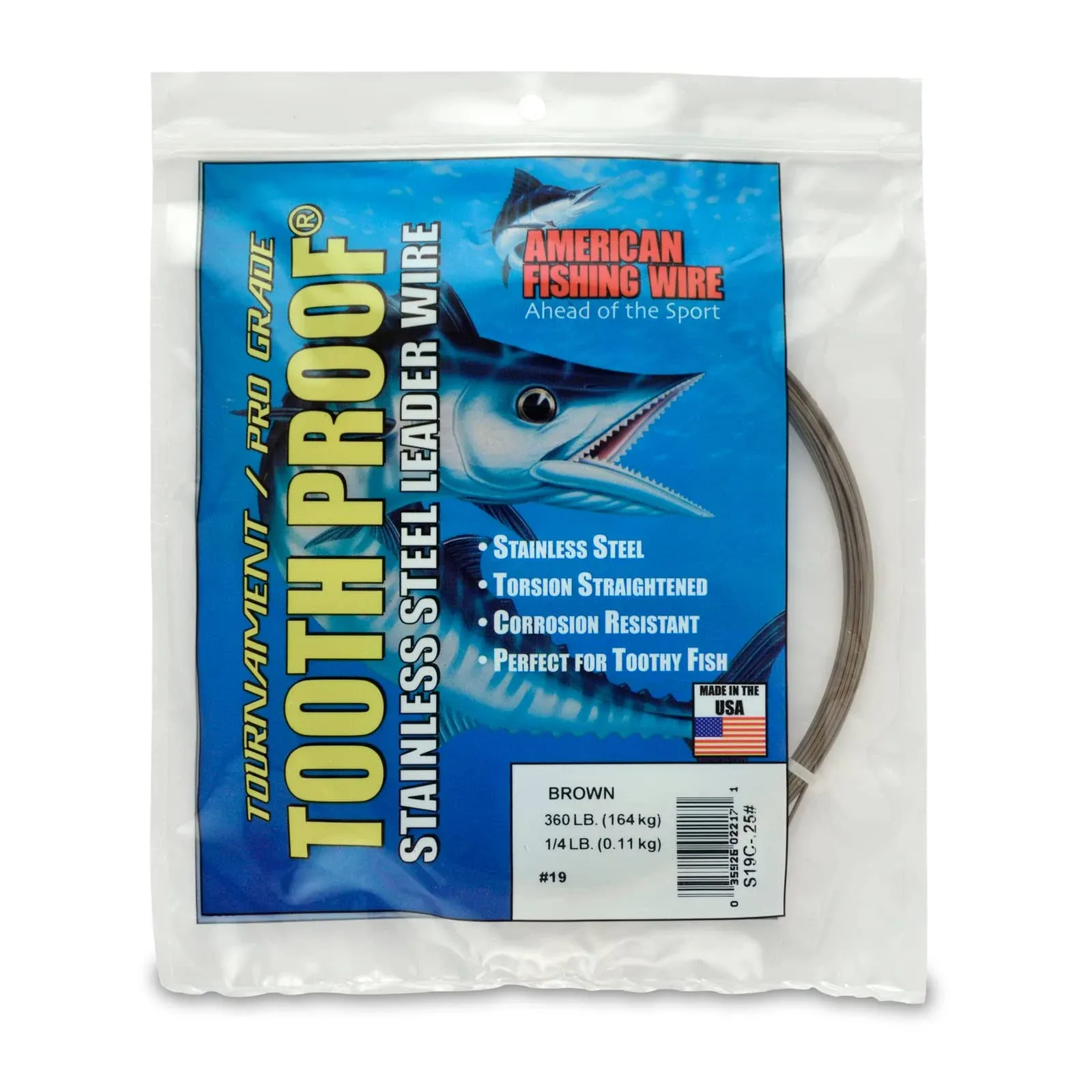 AFW Tooth Proof Stainless Steel Leader Wire 30ft