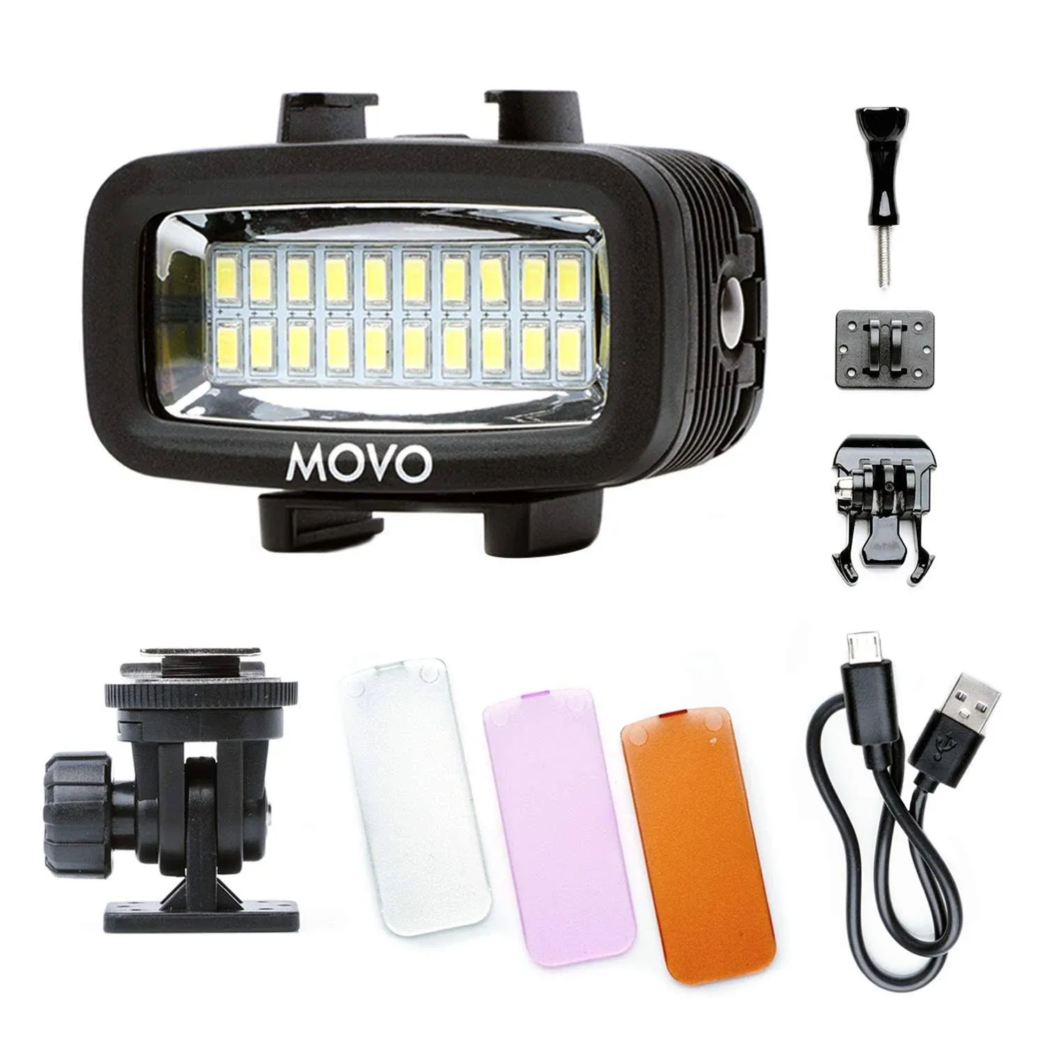 Movo Photo LED-WP Underwater High-Power Rechargeable LED Video Light