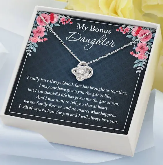 Bonus Daughter Necklace Step Daughter Necklace Gifts For Stepdaughter 