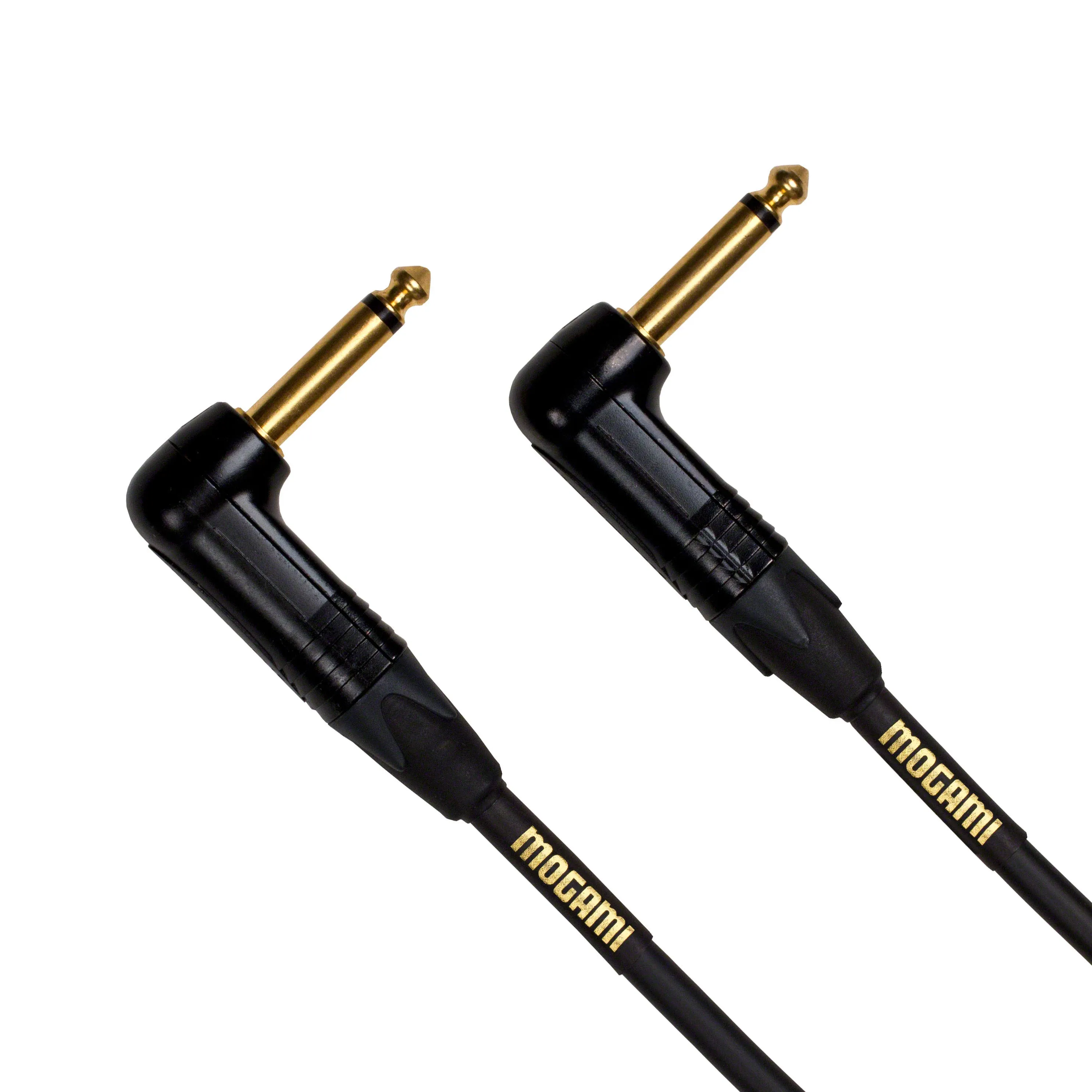 Mogami Gold Instrument Right-Angle 1/4" TS Pedal Cable - 2 ft