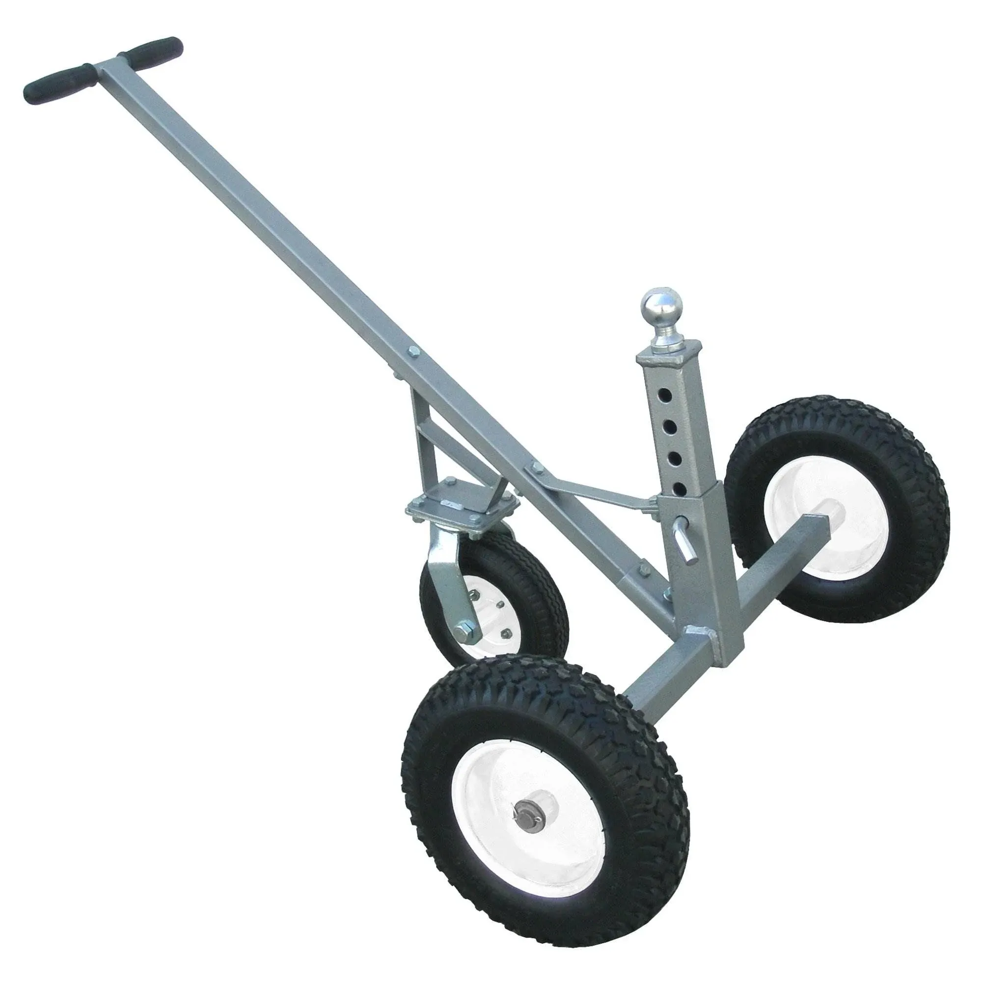 Tow Tuff TMD Adjustable Solid Steel Portable Trailer Dolly with Swivel Caster