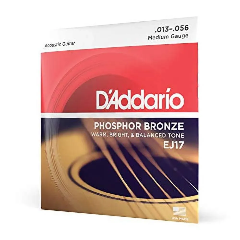 D'Addario EJ17 Phosphor Bronze Acoustic Guitar Strings Medium