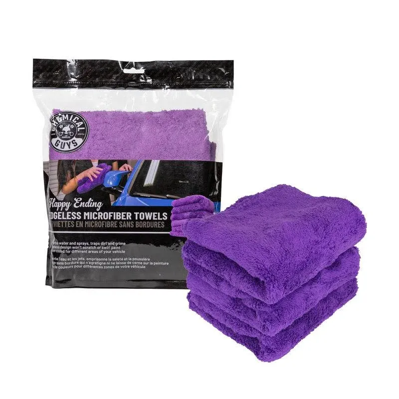 MIC34803 Chemical Guys Set of 3 Car Cleaning Cloths