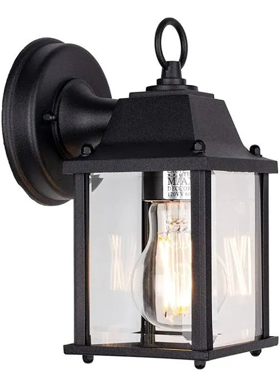 LIT-PaTH Outdoor Wall Lantern, Wall Sconce As Porch Lighting Fixture, E26 Base ...