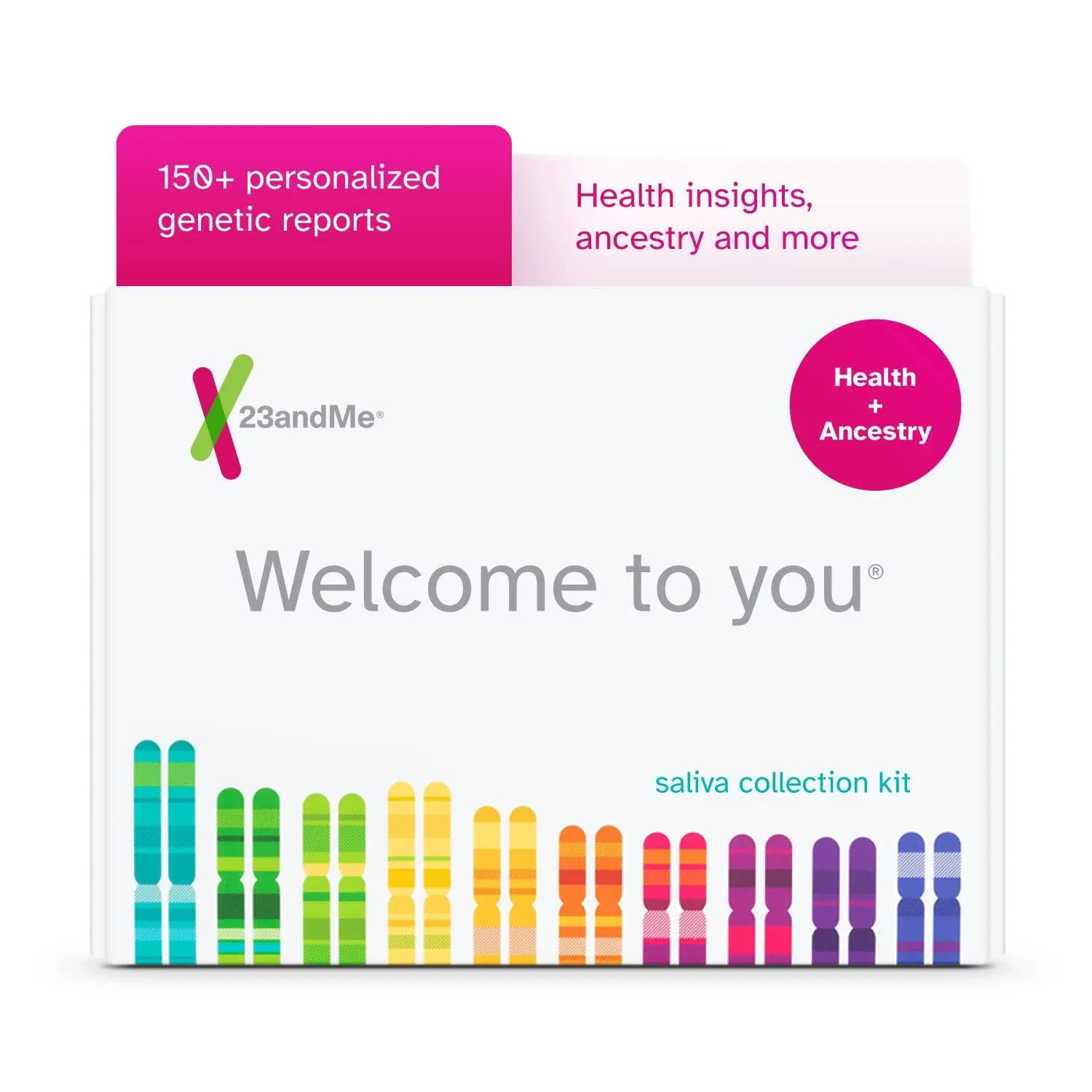 23andMe DNA Test - Health + Ancestry Personal Genetic Service (with Lab Fee Included)