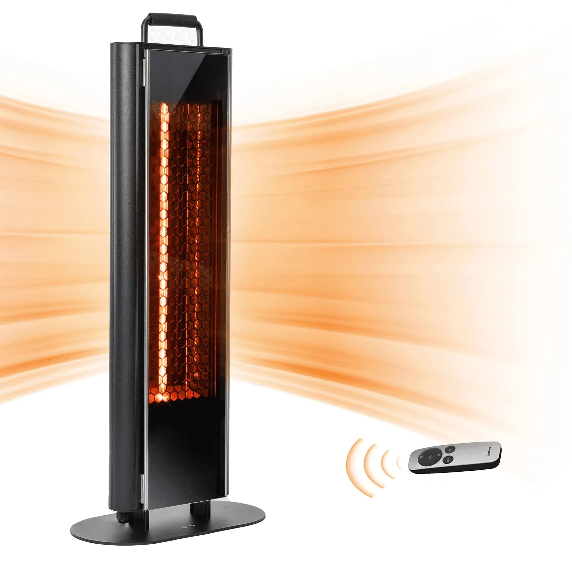 EAST OAK 1500W Patio Heater, Table Side Portable Electric Heater with Double-...