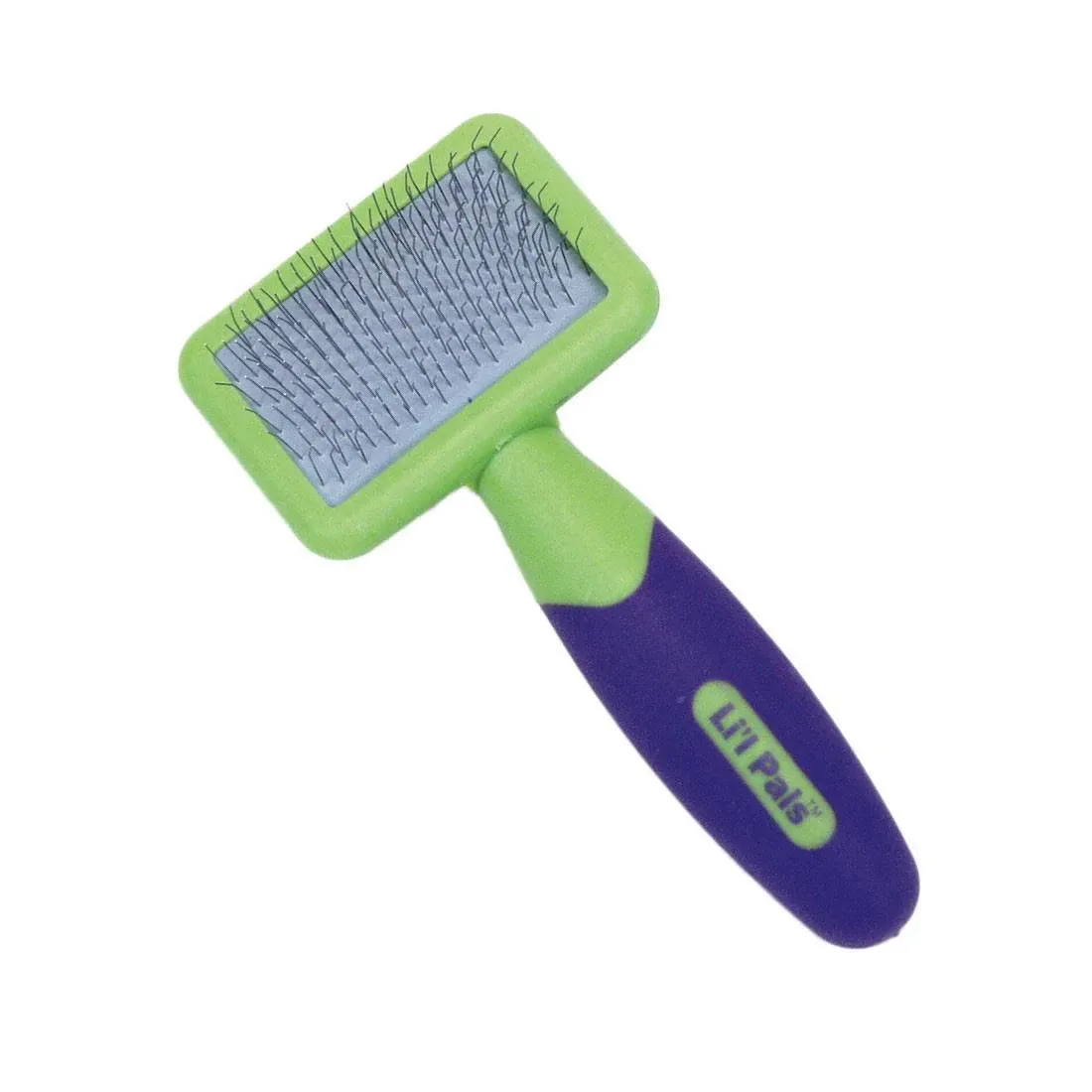 LilPals Soft Slicker Brush for Removing Mats, Tangles, and Loose Hair from Your Pets