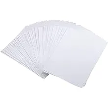 Newbested 100PCS White Watercolor Paper, 100% Rag Cotton Watercolor Paper Cold Press Cut Bulk Pack for Watercolorists Students Beginning Artists(12 x 8 inch)