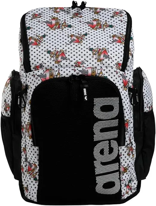 Arena Spiky III Team Backpack 45 L Swimming Athlete Sports Gym Backpack Training Gear Bag for Men and Women, Prints/Solid Colors