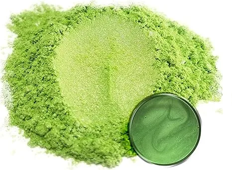 Eye Candy Premium Green Mica Powder Pigments | Multipurpose DIY Arts and Crafts Additive | Acrylic, Woodworking, Bath Bombs, Resin, Epoxy, Soap, Fishing Lures (Green Tea)