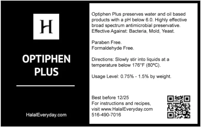 OPTIPHEN PLUS - Optiphen + Natural Preservative For Lotions Creams Absorbic Acid