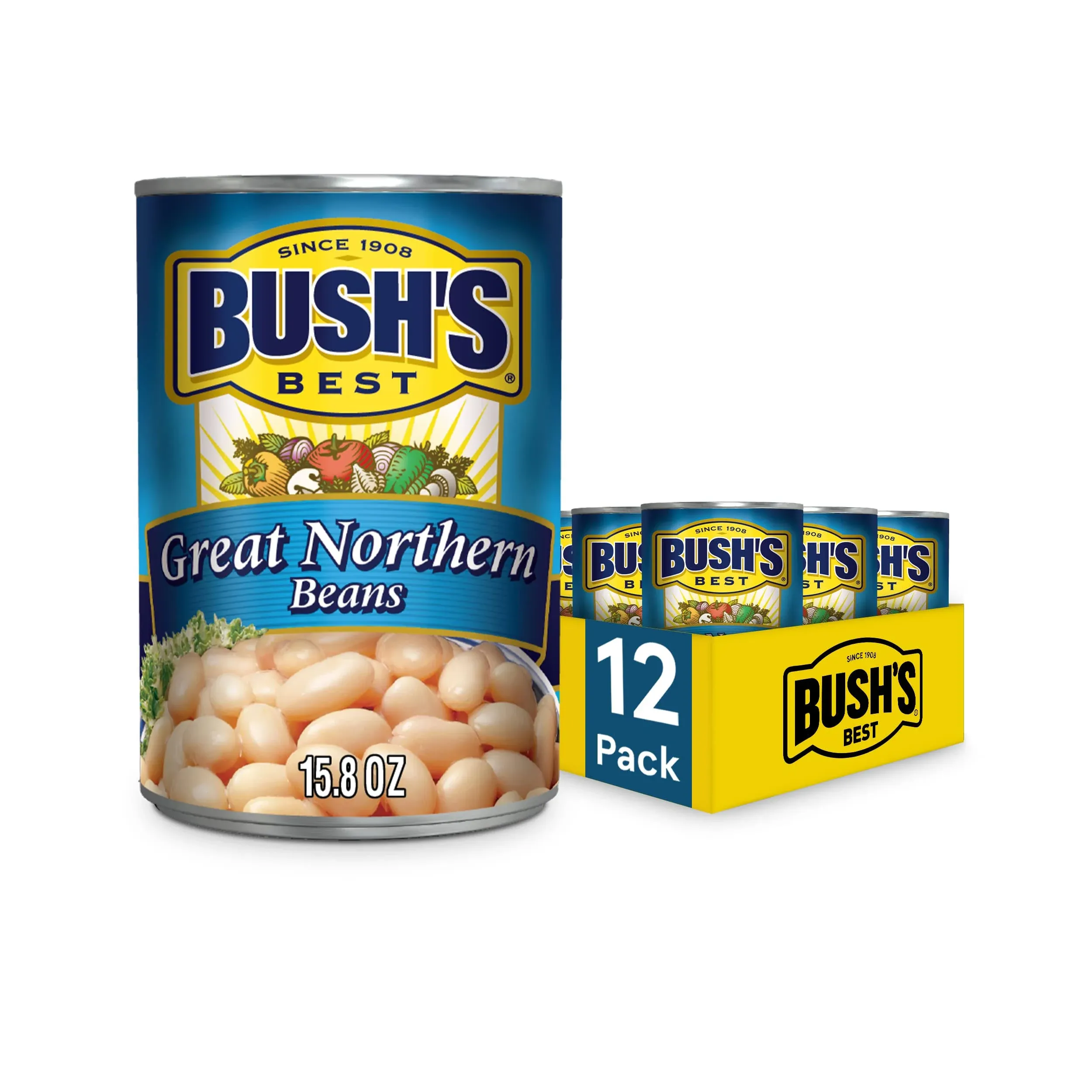 BUSH'S BEST Canned Great Northern Beans