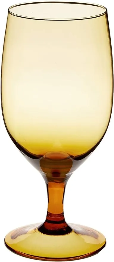 Fortessa Basics Gala 15 oz. Amber Goblet - 6/Case