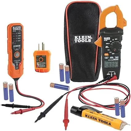 Klein Tools Clamp Meter Electrical Test Kit CL120VP