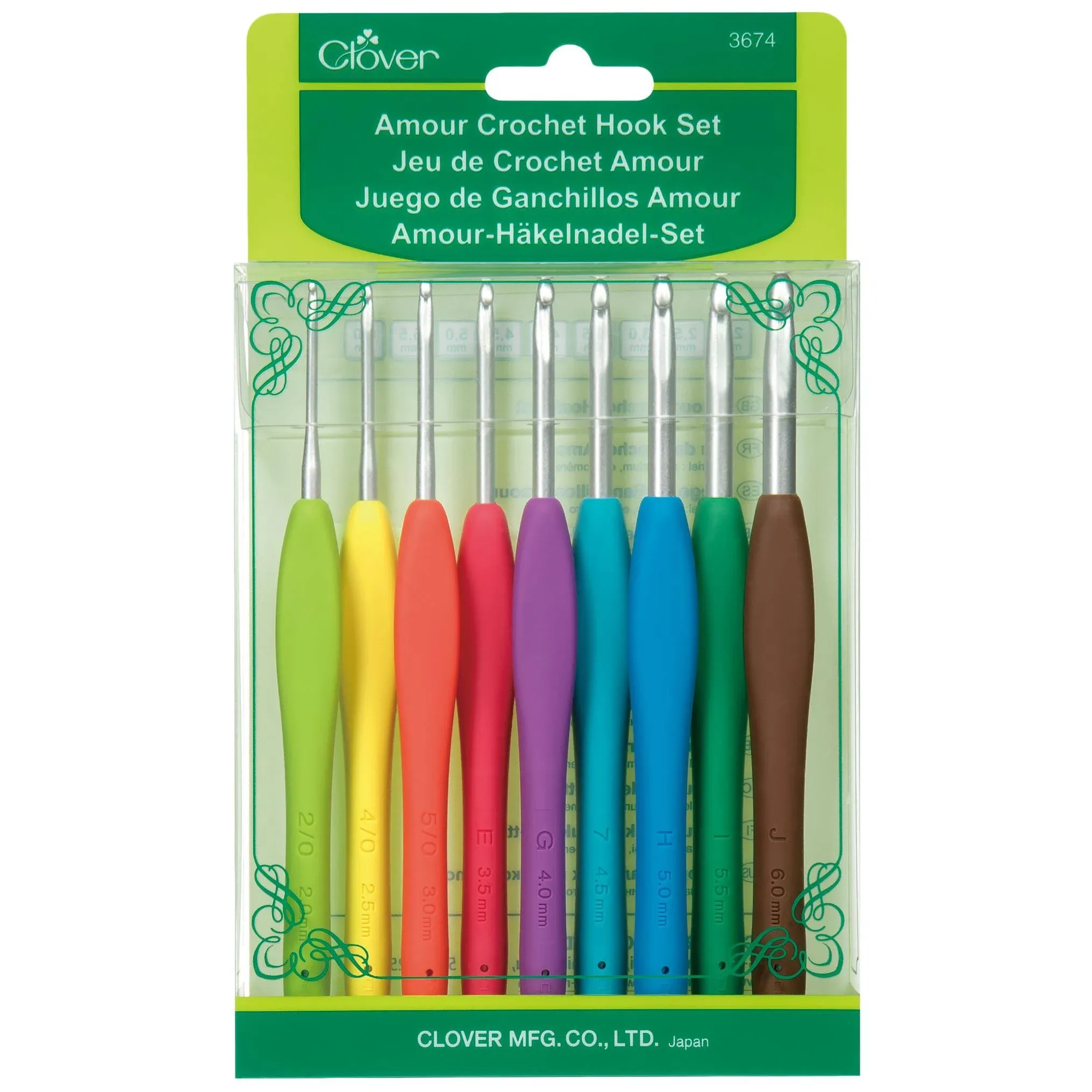 clover 3674 Amour Crochet Hook Set, 1