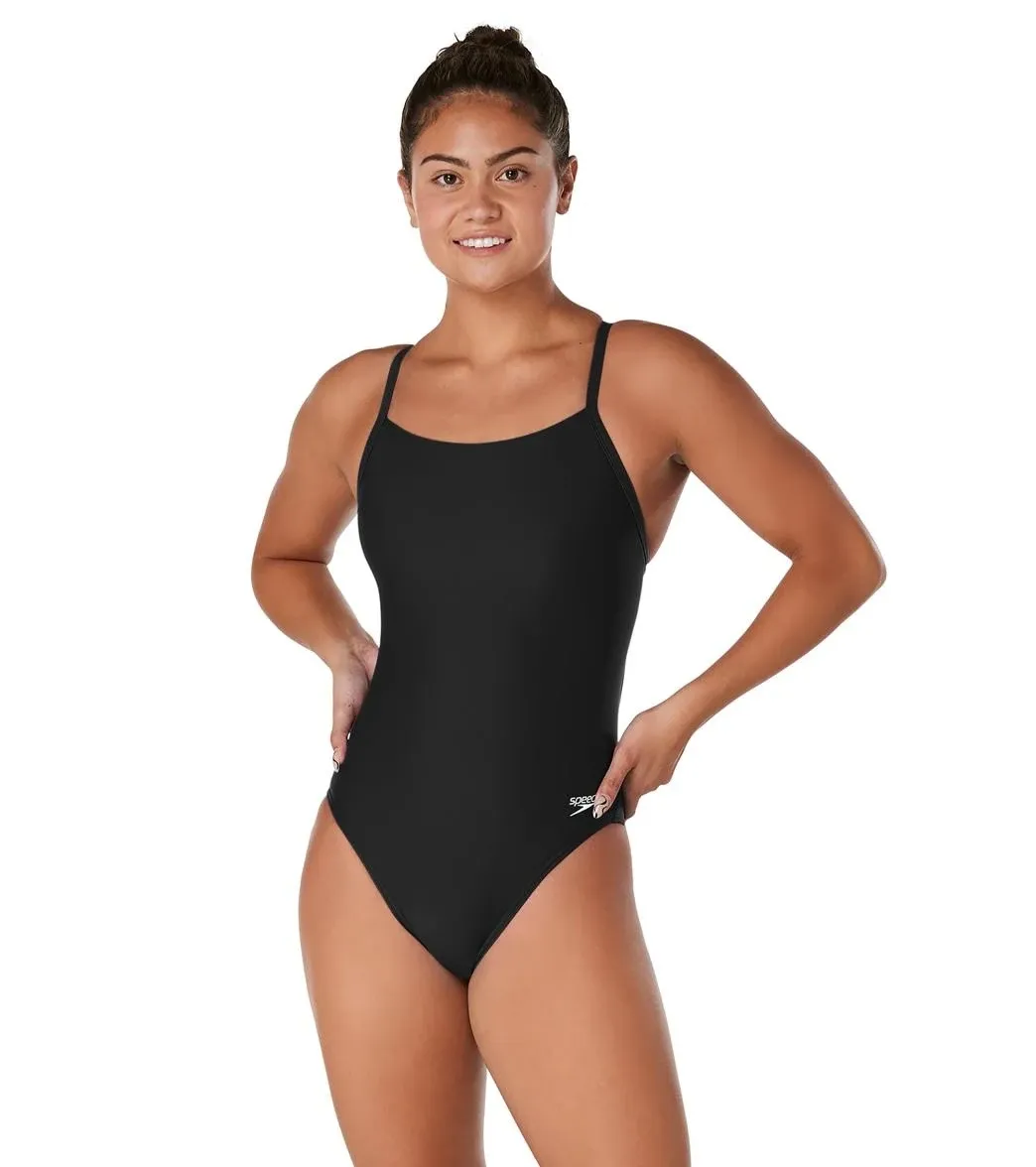 Speedo Women's Swimsuit One Piece Prolt Flyback Solid Adult Team Colors