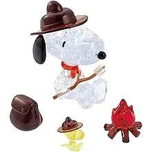 Be Puzzled 3D Crystal Puzzle Peanuts Snoopy Campfire