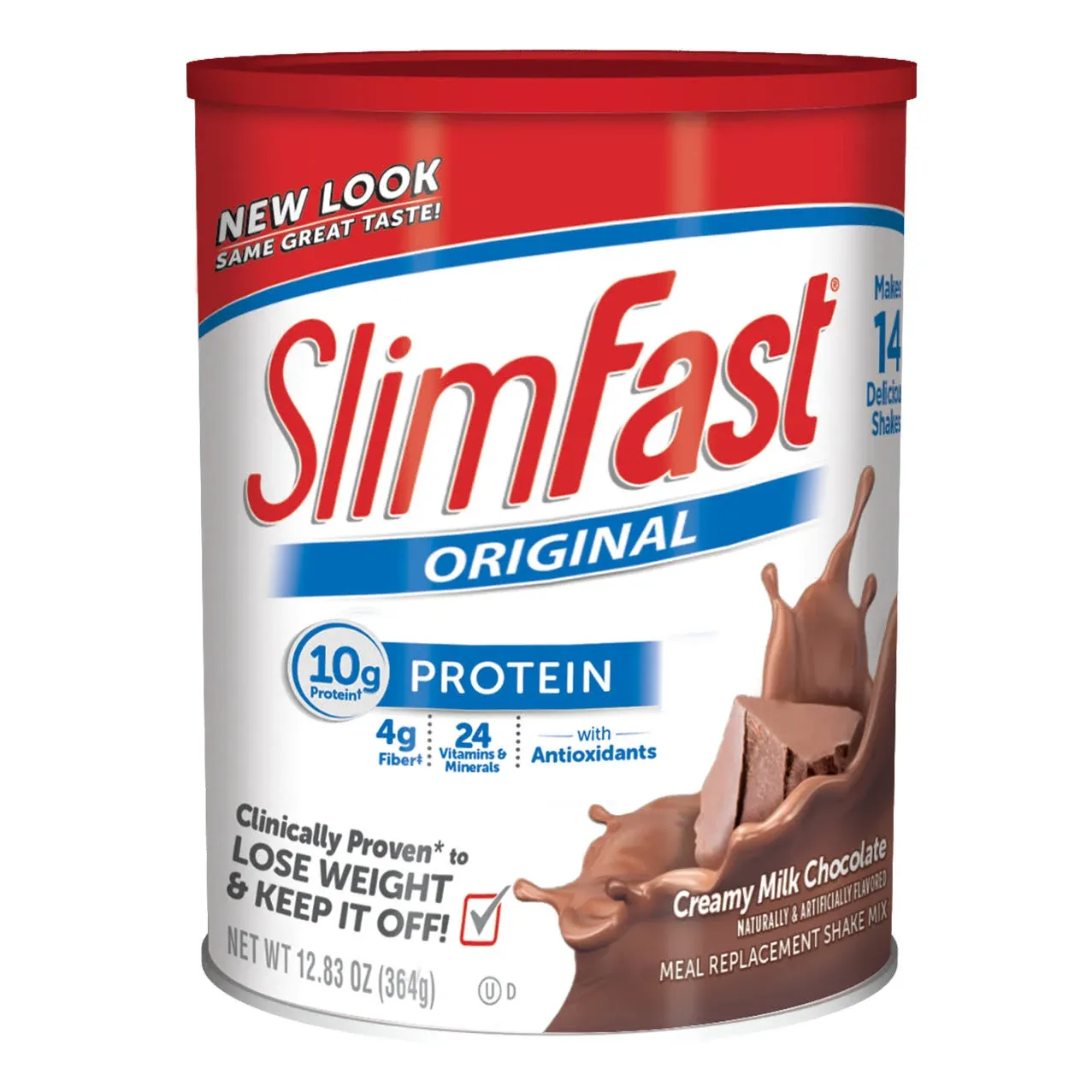 SlimFast Original Meal Replacement Powder, Creamy Milk Chocolate, Shake Mix,...