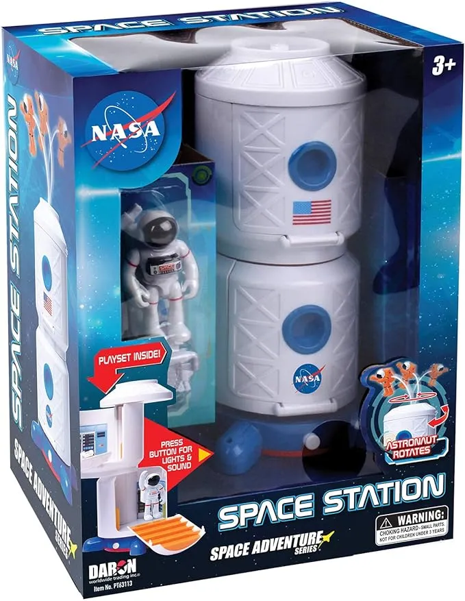 SPACE ADVENTURE SPACE STATION W/FIGURE, SPACE HOVER & LIGHT