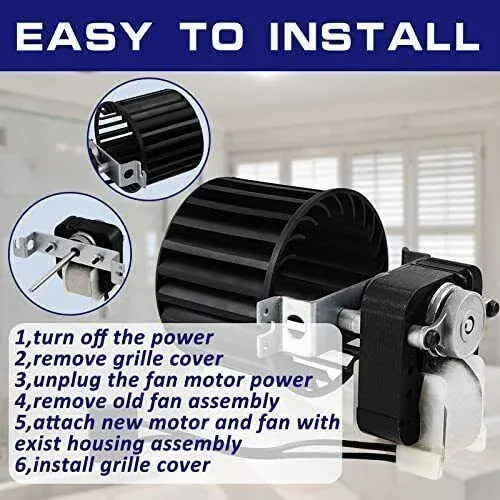 S97009796 Fan Blower Motor Assembly For Bulb Heater Bathroom With