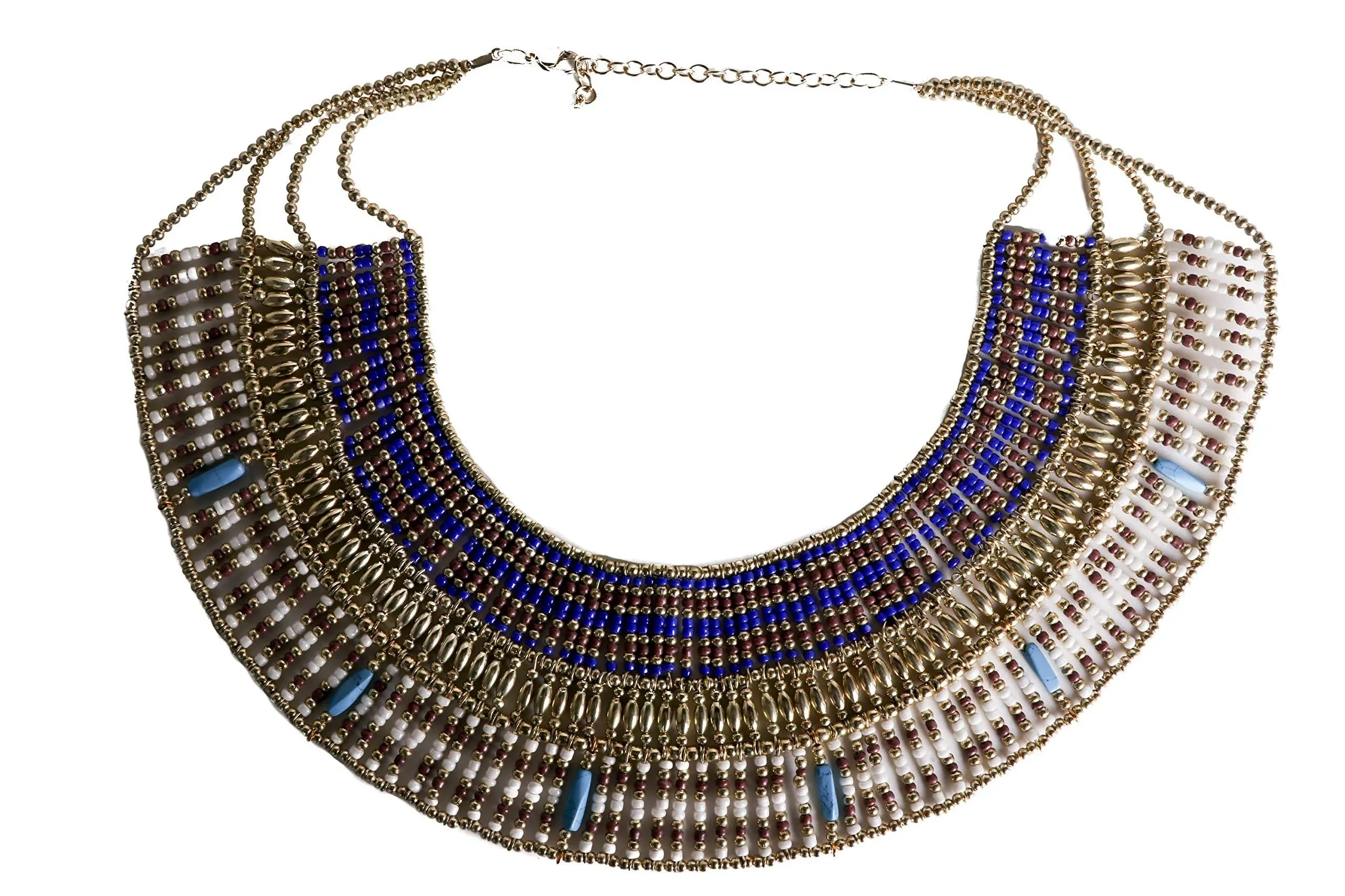 Cleopatra Costume Necklace - Beaded Queen of the Nile