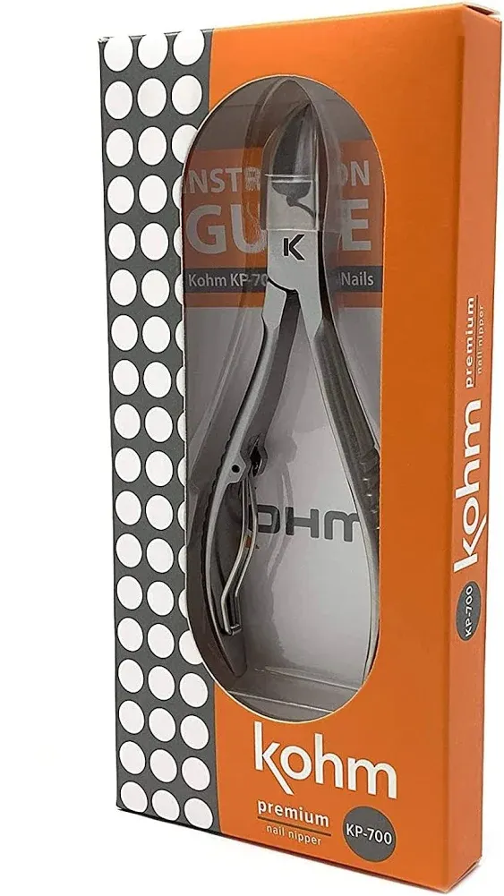 KOHM Ingrown Toenail Clippers for Thick Nails - 5&#034; Long KP-700 Heavy Duty Sta...