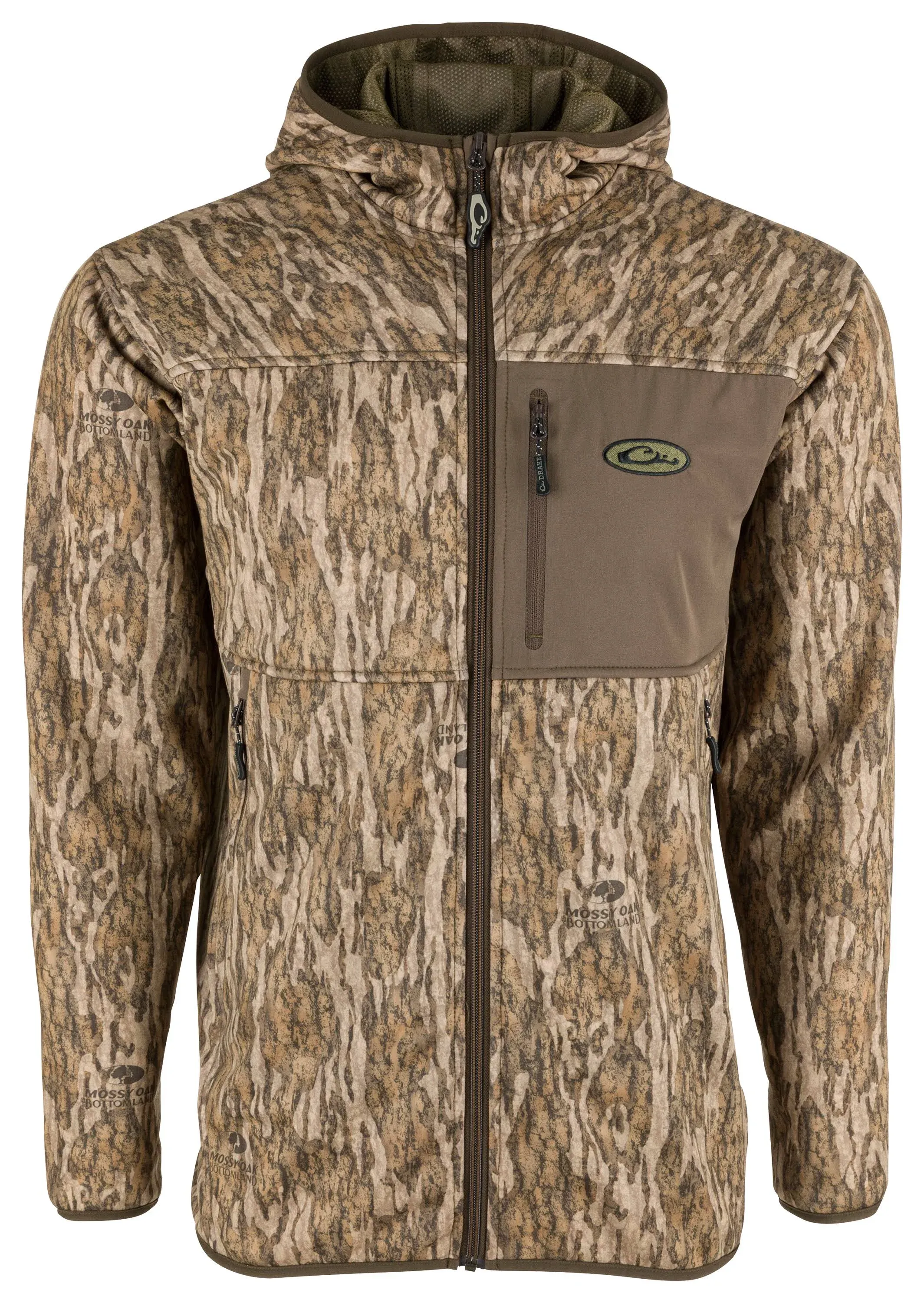 Technical Performance Fleece Full Zip Jacket - Mossy Oak Bottomland / Medium