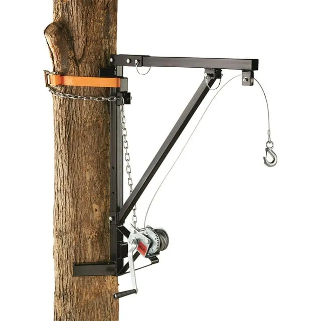 Guide Gear Tree Mounted Deer Hoist Easy Assembly With Max 300 lbs. Load Capacity