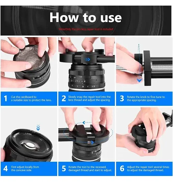 Neewer Camera Lens Vise Repair Tool For Lens And Filter, Ring