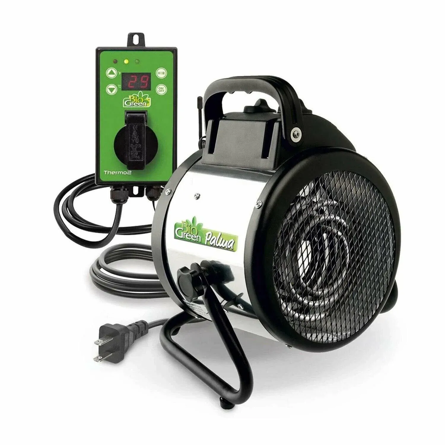 Bio Green PAL 2.0/US Palma BioGreen Basic Electric Fan Heater for Greenhouses, 2 Year Warrenty, 11 x 8 x 12.5" / 280 x 195 x 315 mm