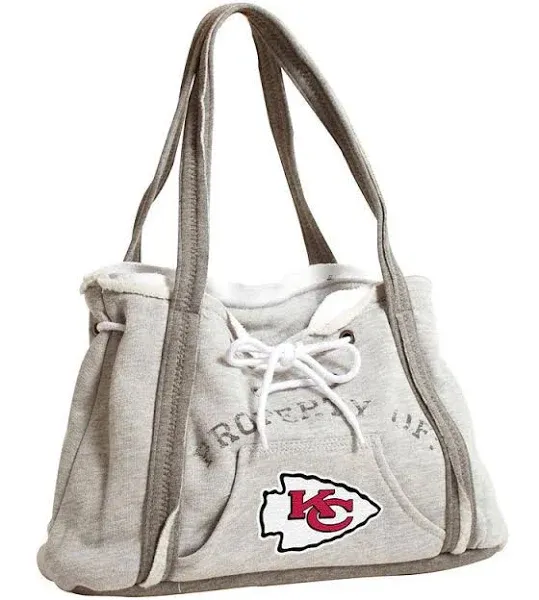 Kansas City Chiefs Hoodie Women's Purse, Grey, POLYESTER, Rally House