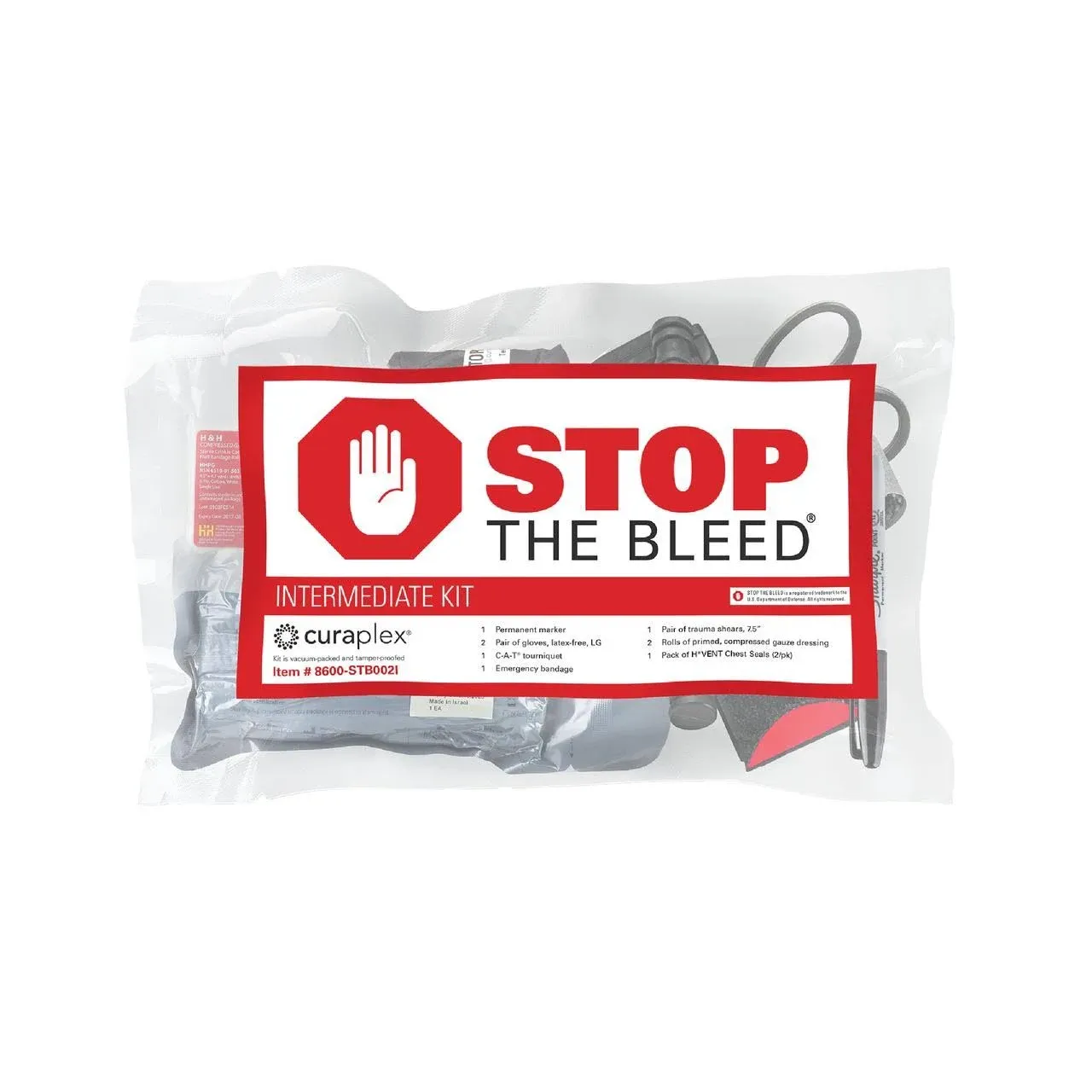 Curaplex Stop the Bleed Basic Kit 8600-STB001B (Basic Curaplex) - Brand New