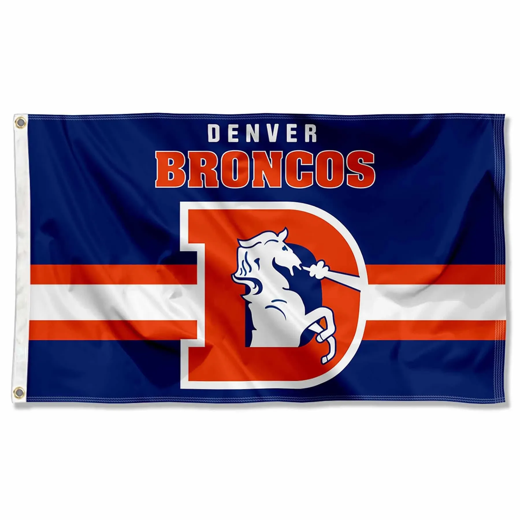 Denver Broncos Throwback Retro Vintage Logo Flag