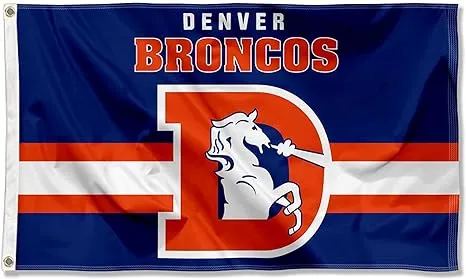 Broncos Throwback Vintage Retro 3x5 Banner Flag