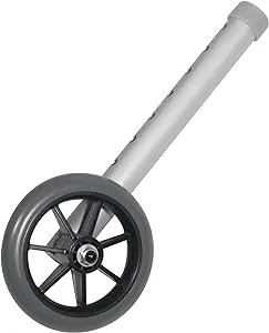 Drive Medical 10109 Rear Glide Walker Wheels, Gray