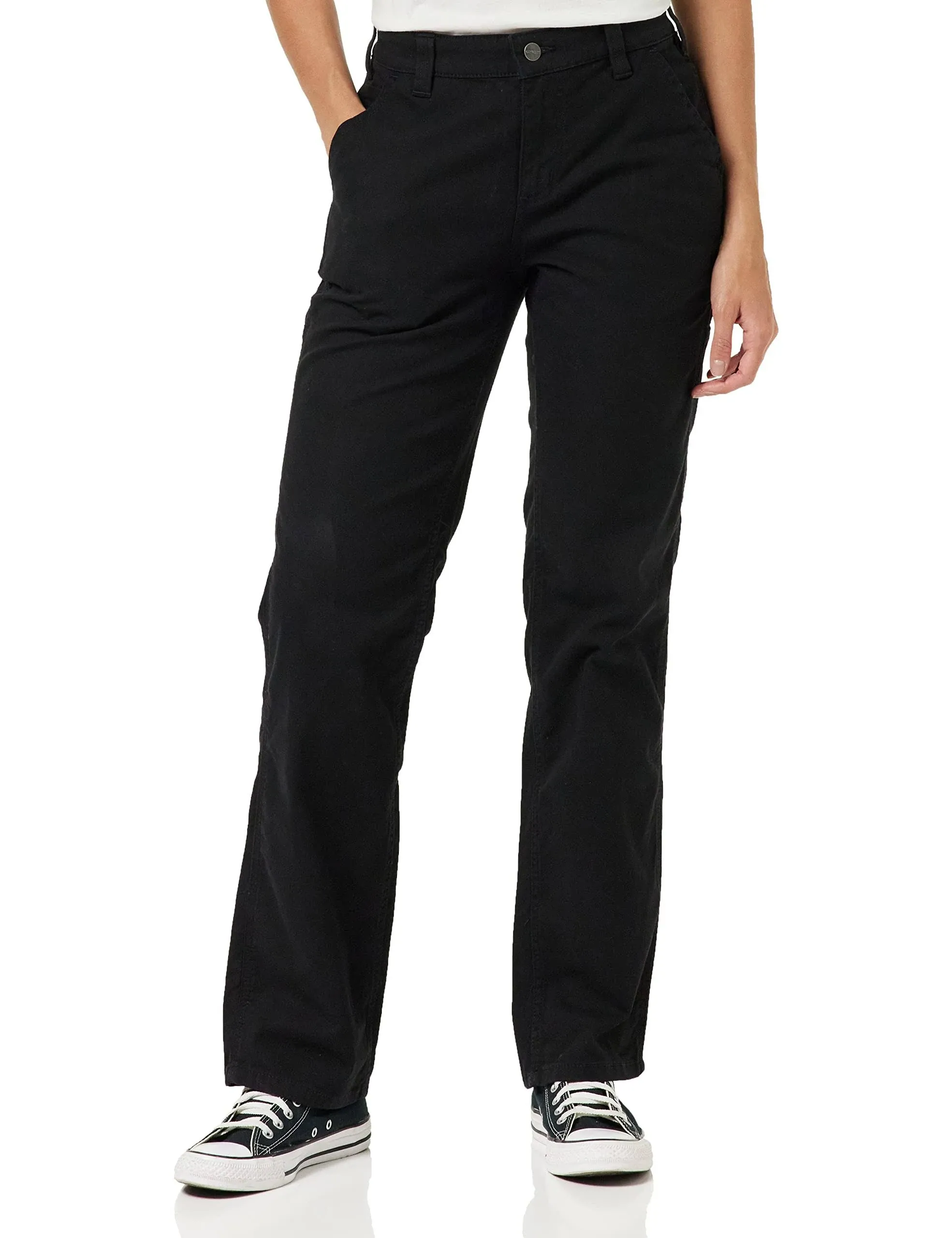 "Carhartt Women's Rugged Flex® Loose Fit Crawford Pant_Black"