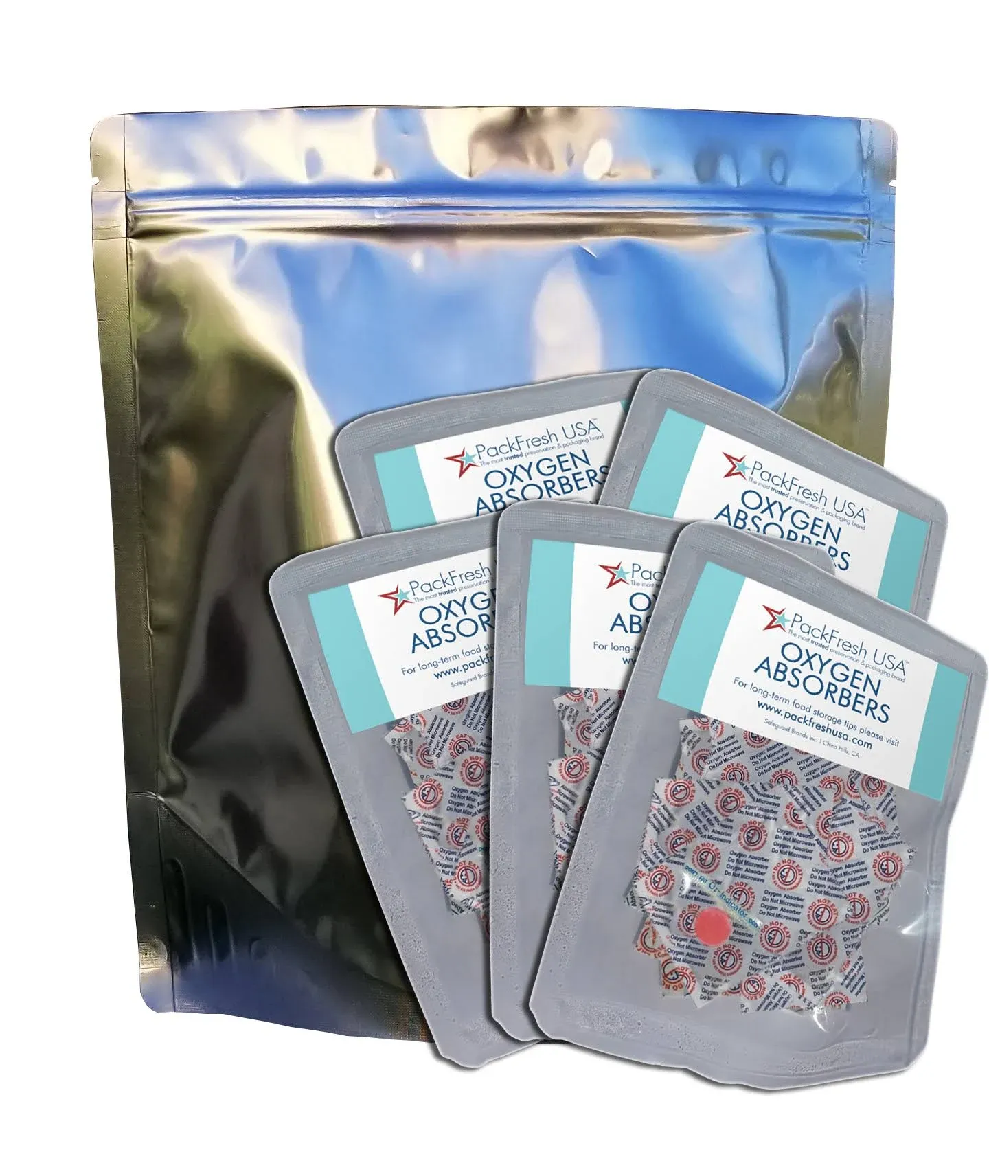 Gallon 7 Mil Seal-Top Premium Gusset Mylar Bags and Oxygen Absorbers