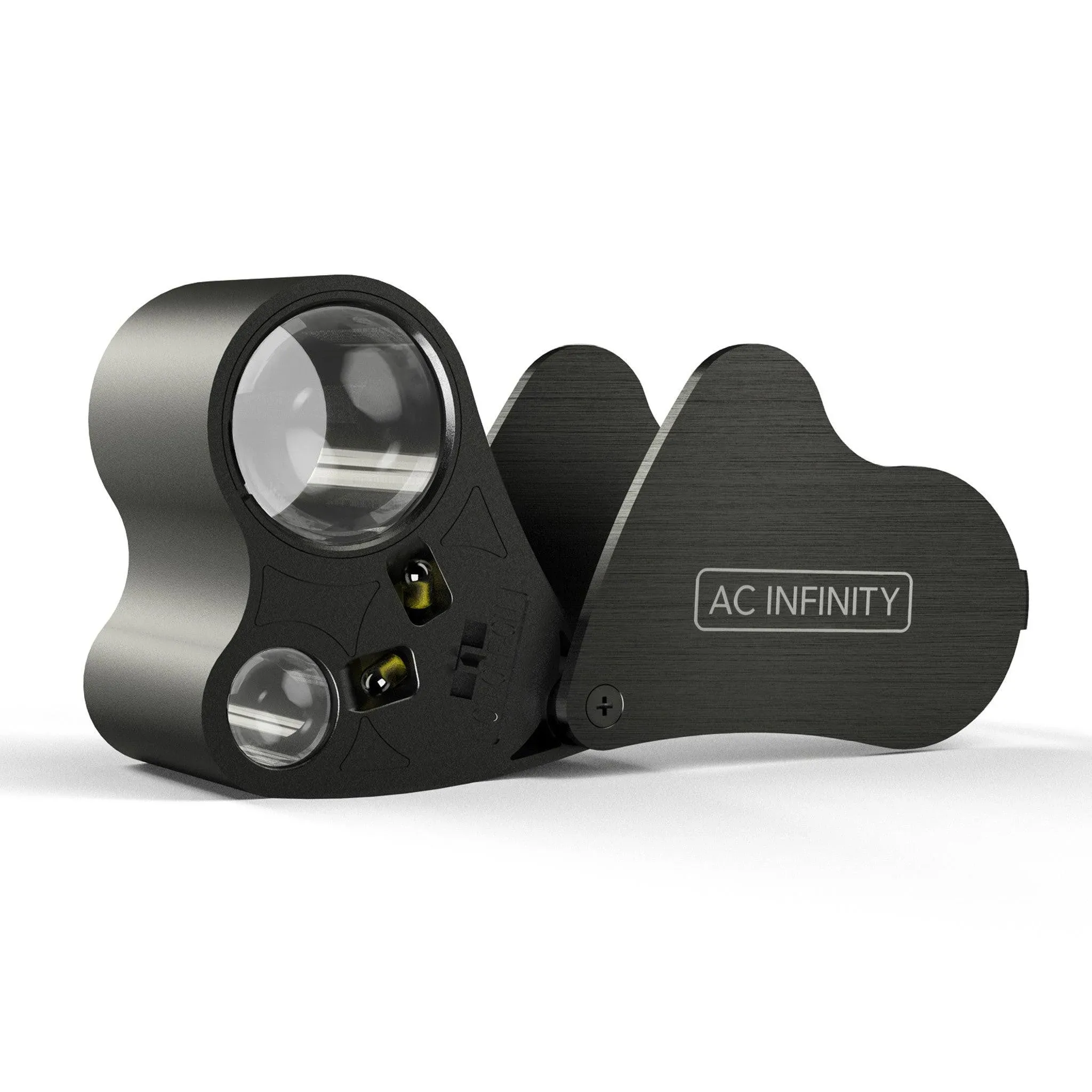 AC Infinity Jewelers Loupe, Pocket Magnifying Glass with LED Light & Dual Lenses