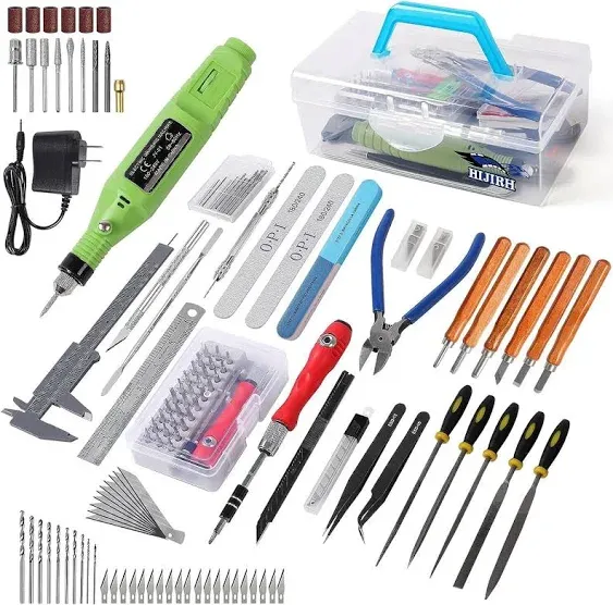 108 Pcs Model Tool Kits - Polishing Machine & Tool Box - Gundam Model