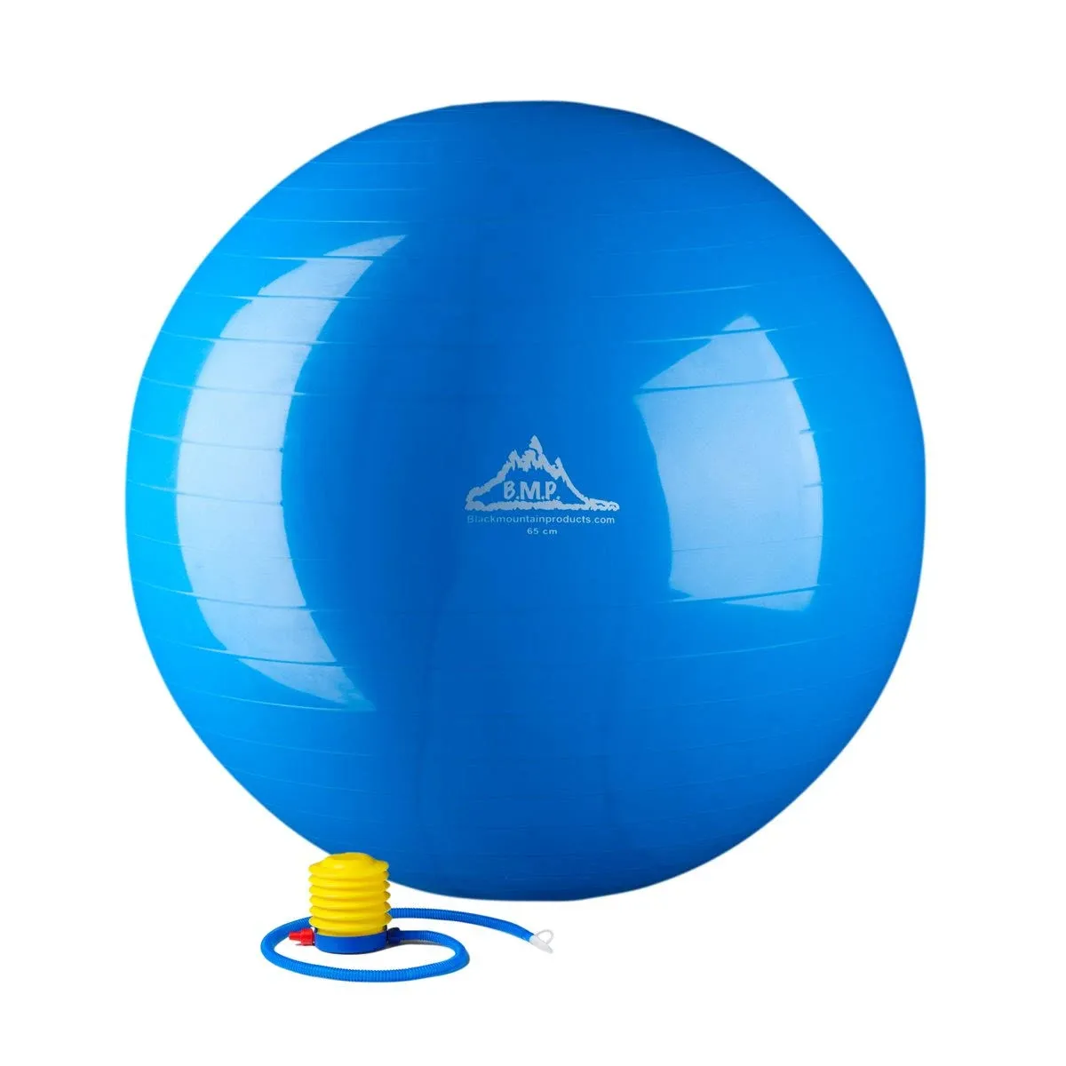 Black Mountain Products 85cm Blue Gym Ball 85 cm. Static Strength Exercise Stability Ball; Blue