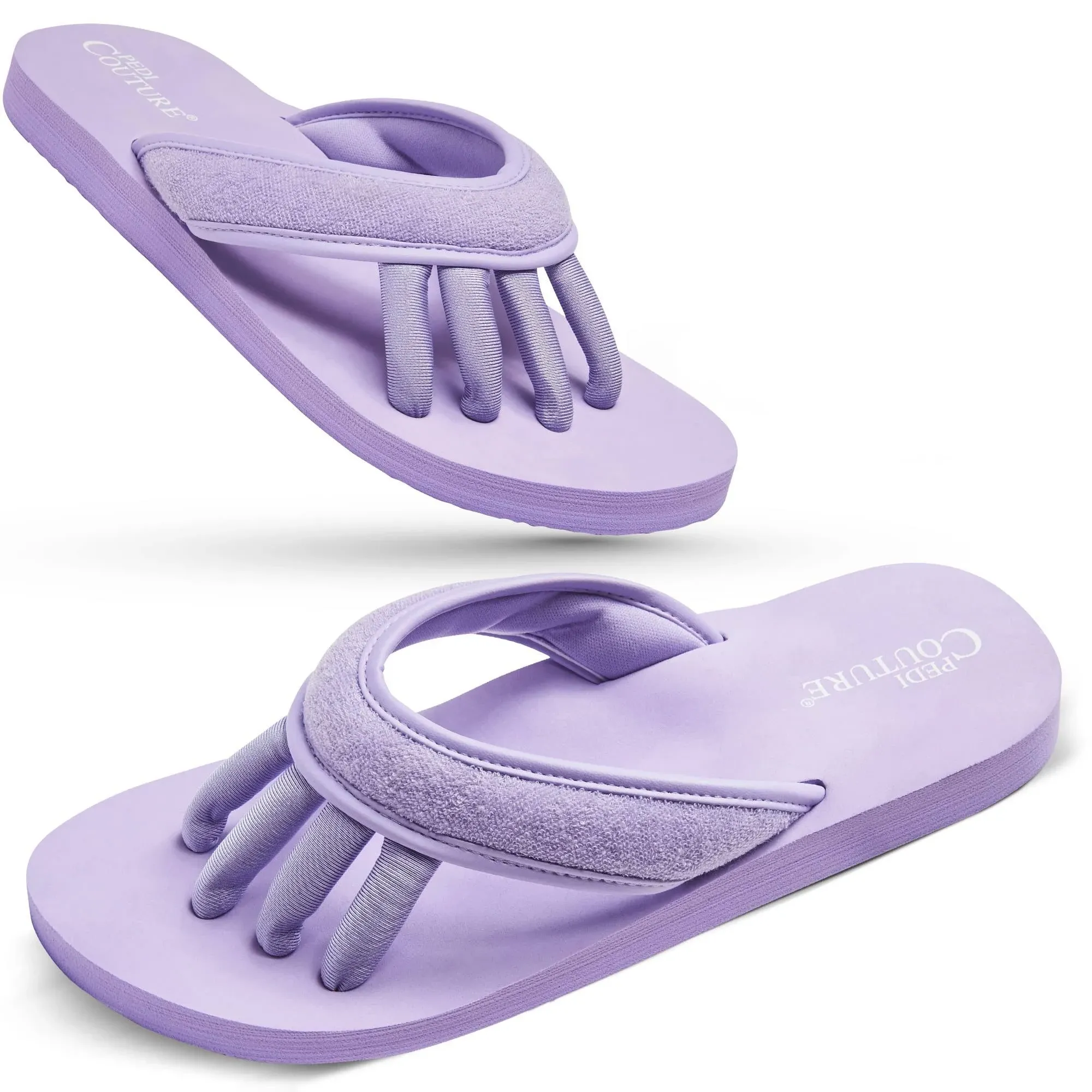 Pedi Couture Pedicure Sandals for Women - Toe Separator Slippers