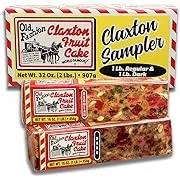 Claxton Fruit Cake Regular-Dark Sampler-Packed in New, Claxton Gift Carton