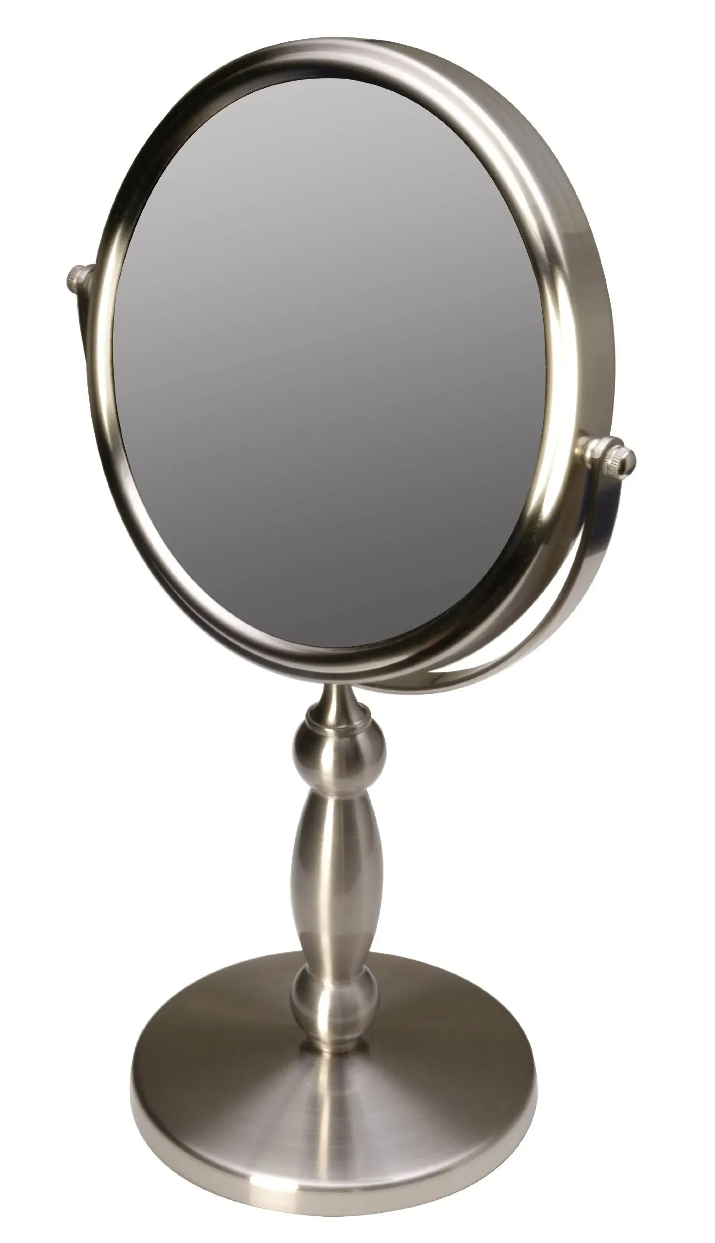 Floxite 15x-1x Brushed Nickel Vanity Mirror